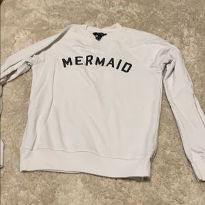 White mermaid sweater